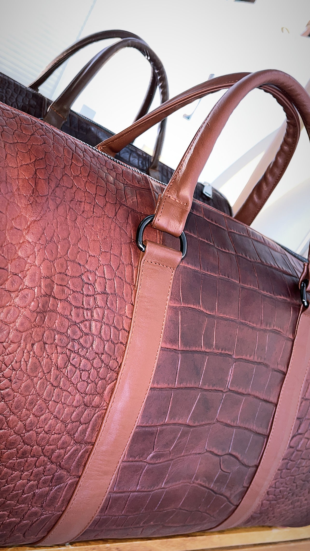 Voyage Bag Panza Croco Pull Up