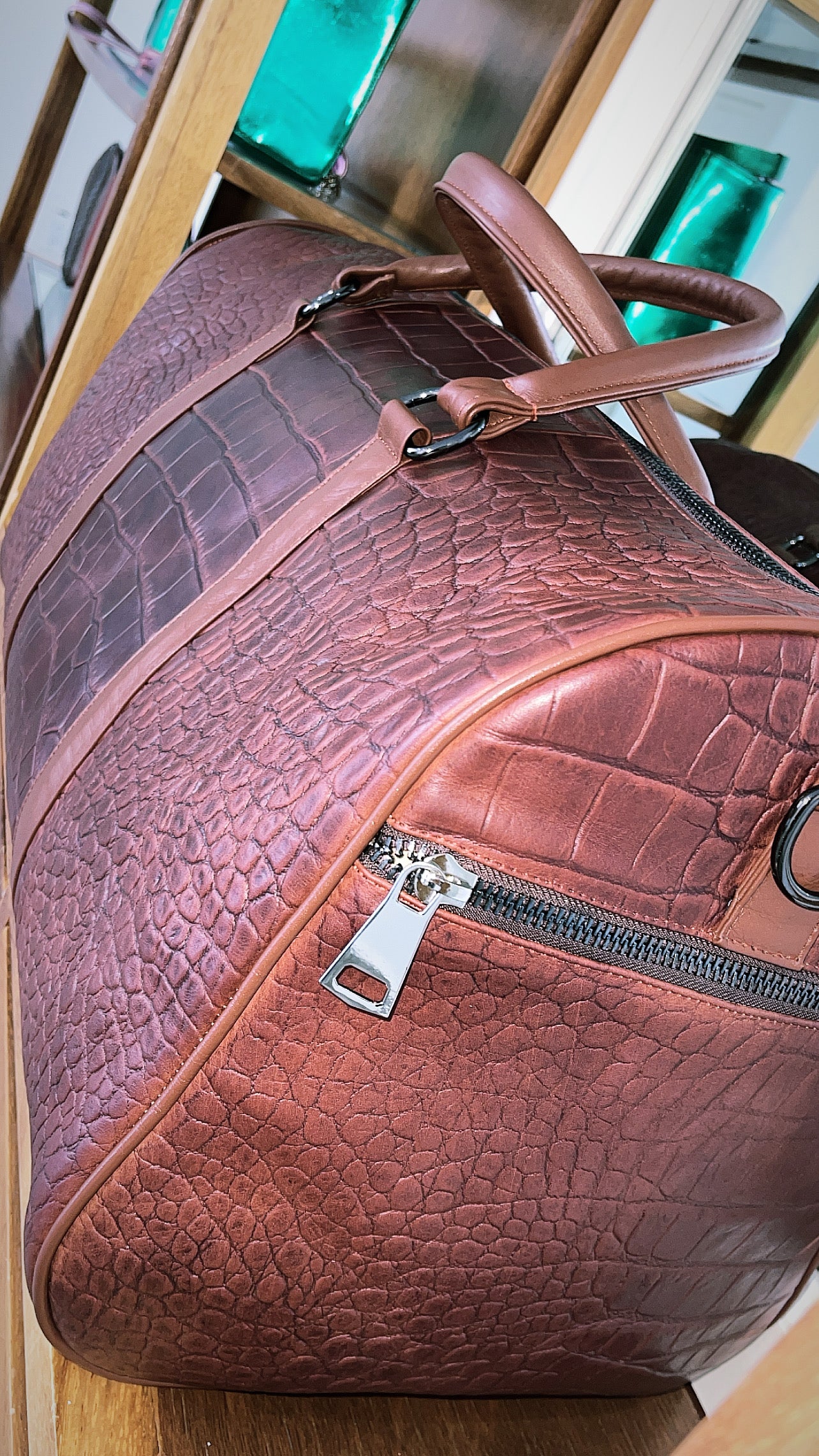 Voyage Bag Panza Croco Pull Up